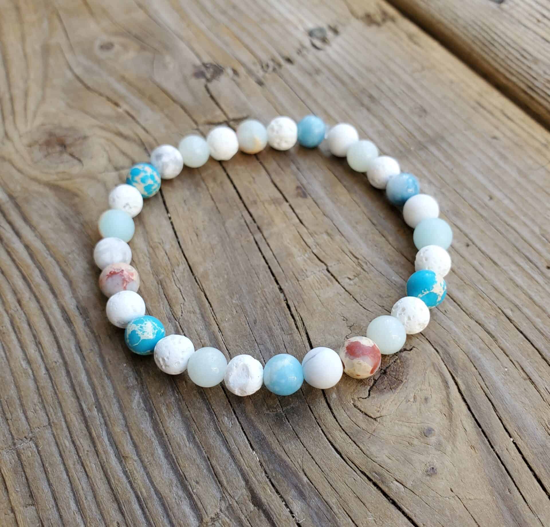 Ocean bead bracelet on sale